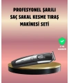 Şarjlı Saç Sakal Kesim Makinesi Detaylı Kesim İçin Hassas Başlıklı