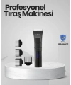 Şarjlı Tıraş Makinesi –Dijital Ekranlı, Hızlı Şarjlı, Profesyonel Kesim Seti