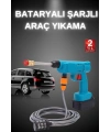 Şarjlı Ve Yüksek Basınçlı Oto Yıkama Makinesi Ve Sulama Tabancası Bahçe Yıkama Makinesi