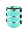 Sefer Tası Yemek Termosu Saklama Kabı Termosu 3lü - Turkuaz