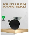 Sehpa ve Masa İçin 6 cm Kilitli Ayak