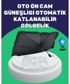 Şemsiye Tasarımlı Katlanabilir Araç Güneşliği – Geniş Uyumlu, UV Koruma