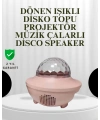 Sesle Etkileşimli Yıldız Projektörlü Gece Lambası – Bluetooth Hoparlörlü, USB Girişli, Dönen Okyanus