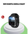 Sesli Arama Özellikli SIM Kartlı Siyah Akıllı Saat