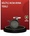 Sessiz Dönen Kilitli Mobilya Tekerleği 4 cm