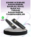 Sessiz Motorlu, Kablosuz Kullanımlı Şarjlı Saç ve Sakal Kesme Makinesi – Taraklı Set