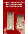 Sevgililer Günü İçin Hediye Kristal Lamba Sevgiliye Hediye USB Şarjlı Gece Lambası
