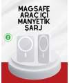 Şık Tasarımlı MagSafe Araç Telefon Tutucu Type-C Girişli