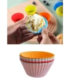 Silikon Muffin Kalıbı - Sürekli Kullanım Muffin Kek Kalıbı 6 ADET