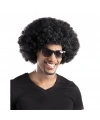 Siyah Renk Kıvırcık Afro Bonus Peruk Parti Peruğu