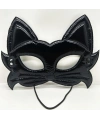Siyah Renk Kumaş Malzemeden İmal Eva Kedi Maskesi 19x15 cm