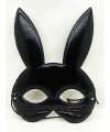 Siyah Renk Kumaş Malzemeden İmal Eva Tavşan Maskesi 19x15 cm