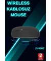 Siyah Wireless Kablosuz Sessiz Mouse Bluetooth Bağlantılı