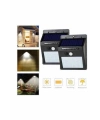 Solar Sensörlü Duvar Lambası Bahçe Lamba 20 Led Işık