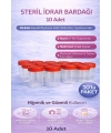 Steril İdrar Kabı Kapasiteli Numune Toplama Kabı 10 Adet