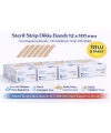 Steril Strip Dikiş Bandı 12 x 101 mm Yara Kapatma Bandı Cilt Sabitleyici Strip 10’lu 5 Paket