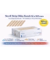 Steril Strip Dikiş Bandı 12 x 101 mm Yara Kapatma Bandı Cilt Sabitleyici Strip 10’lu Paket