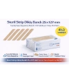 Steril Strip Dikiş Bandı 25 x 127 mm Geniş Yara Kapatma Bandı Cilt Sabitleyici Strip 4’lü Paket