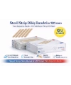 Steril Strip Dikiş Bandı 6 x 101 mm Yara Kapatma Bandı Cilt Sabitleyici Strip 6’lı 1 Paket