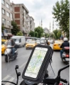 Su Geçirmez Motosiklet Telefon Tutucu Evrensel Gidon Montaj Navigasyon Standı