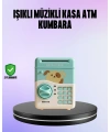 Su Yeşili Elektronik Şifreli ATM Tasarımlı Para Biriktirme Kumbarası