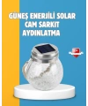 Suya Dayanıklı Güneş Enerjili Cam Şişe Sarkıt Lamba