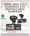 TA-01 1080P Ön 720P Arka ve İç Kamera Sistemli DVR