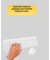 Tam Boy Kablosuz Klavye Mouse Seti - Gelişmiş Bağlantı ve Sessiz Performans