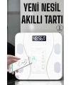 Tartı Baskül Dijital Elektronik Tartı Vücut Analiz Wifi Akıllı Yağ Ölçer