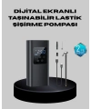 Taşınabilir 80W Kablosuz Lastik Şişirme Pompası Dijital Ekranlı