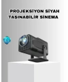 Taşınabilir Akıllı Projeksiyon HDMI USB Uyumlu Oyun Destekli Kompakt