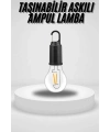 Taşınabilir Askılı Ampul Kamp Lambası Askılı Type-C Şarjlı Bahçe Lambası