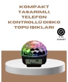 Taşınabilir Bluetooth Disko Topu Uzaktan Kumandalı Işık Efektleri