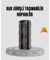 Taşınabilir Bluetooth Hoparlör Çift Sürücü Güçlü Bas HD Ses Çoklu Bağlantı