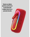 Taşınabilir Bluetooth Hoparlör Kırmızı IP67 Su Geçirmez