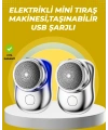 Taşınabilir, cep boyunda, şarjlı elektrikli tıraş makinesi