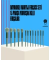 Taşınabilir Ergonomik Yapılı 13 Adet Fiber Kıllı Yüz ve Göz Makyaj Fırçası Seti