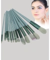 Taşınabilir Ergonomik Yapılı 13 Adet Fiber Kıllı Yüz ve Göz Makyaj Fırçası Seti