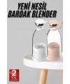 Taşınabilir Kablosuz Şarjlı Kişisel Smoothie El Blender Mini Meyve Sıkacağı