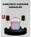 Taşınabilir Karaoke Hoparlör Bluetooth 5.0 ve Çift Mikrofonlu