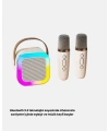 Taşınabilir Karaoke Hoparlör Bluetooth 5.0 ve Çift Mikrofonlu