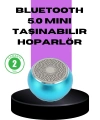 Taşınabilir Mini Bluetooth Hoparlör 9m Menzil Dahili Mikrofon