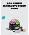 Taşınabilir Mini Disko Topu Lamba – Müzikle Senkronize Işık Efekti ve Parti Atmosferi