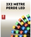 Taşınabilir Pil İle Çalışan LED Işık – 2x2 Metre Perde Modeli
