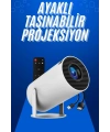 Taşınabilir Projeksiyon Ayaklı Projektör Android Uyumlu HDMI Girişli
