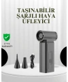 Taşınabilir Şarjlı Güçlü Hava Üfleme Aleti Çok Yönlü Kullanım