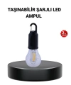 Taşınabilir Şarjlı LED Kamp Lambası – Type-C Girişli ve Kancalı Tasarım