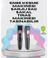 Taşınabilir Şarjlı Saç Sakal Tıraş Makinesi – 3 Taraklı, Sessiz ve Ergonomik