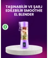 Taşınabilir Şişe Blender 380ml Şarjlı Spor Smoothie Shake Karıştırıcı
