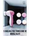 Taşınabilir Yüz Temizleme Cihazı Masaj, Peeling, Temizlik 5 Başlıklı